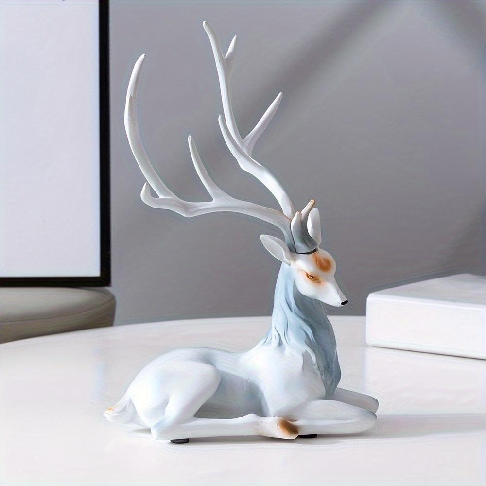 Deer Sculpture Decorative Items: Suitable for Home Decoration-Fashionable Design,Perfect for Christmas and Halloween Decorations