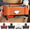 Multifunctional Car Seat Back Tissue Box Large Capacity Easy Installation Car Headrest Rear Seat Organizer Storage Box with Hook