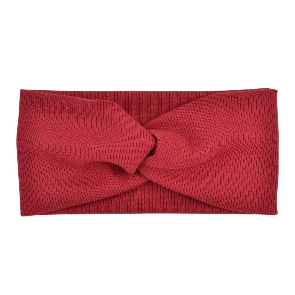 Большой размер Детская повязка на голову Девочки Йога Спорт Дети Дети Взрослые Женщины Повязка Однотонная Витая Узловая Мягкие Аксессуары для волос Тюрбан