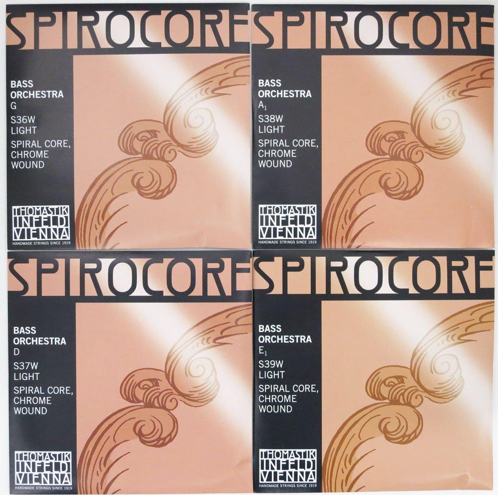 Thomastik Комплект струн для контрабаса SPIROCORE размер легкое натяжение 4/4 (вейх)