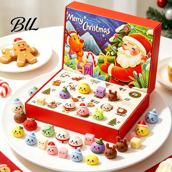 Christmas Advent Calendar for Kids Calendar, 24 Day Countdown Box with Mystery Figures, Holiday Decoration Festive Decor Room And Home Collectible Toy