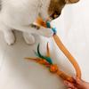 Кошачьи пружинные игрушки с кошачьей мятой и колокольчиком, дразнилки для кошек с кошачьей мятой, пружинные игрушки с колокольчиком, растягивающиеся товары для игр с котятами для физического развития