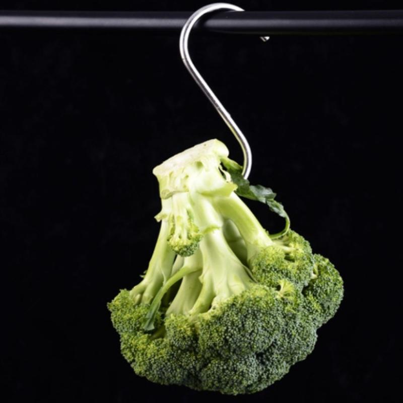 10 шт. Прочные крюки для мяса Нержавеющая сталь Форма S с острым концом Для кухни Инструменты для выпечки