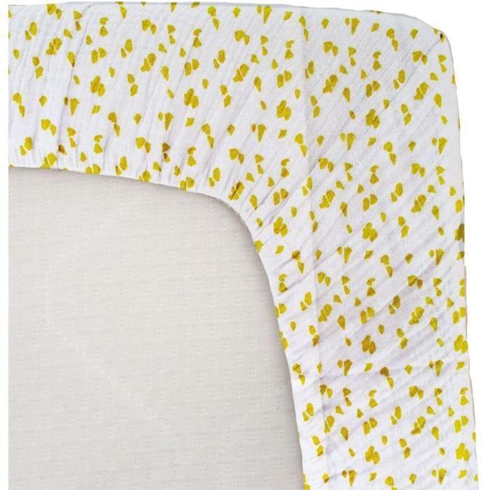 Drap housse jersey - DOMIVA - Savane - 70 x 140 cm - Coton extensible - oeKO-TEX