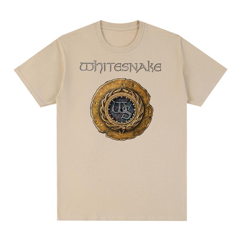 English rock band Whitesnake Vintage Tshirt Gothic Gift Harajuku Streetwear Cotton Men T shirt New Tee Tshirt Womens Tops