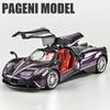 1:18 Pagani Huayra Dinastia Super Sports Car Alloy Model Car Toy Die-cast Metal Casting Sound and Light Pull Back Car Toy Children's Vehicle
