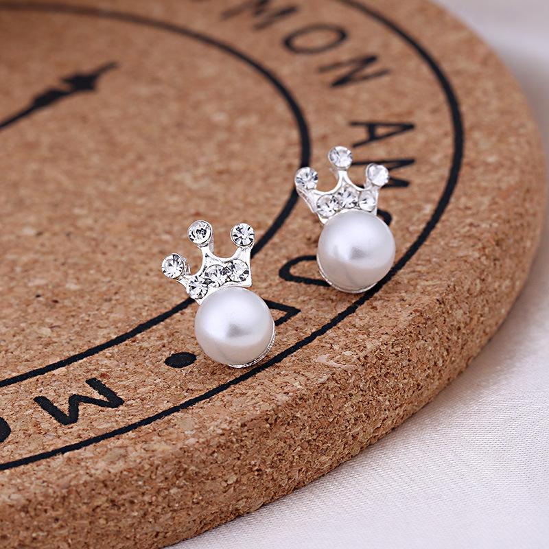 Серьги-гвоздики Anting из корейского серебра, блестящие женские серьги-гвоздики в форме сердца, ювелирные изделия в подарок