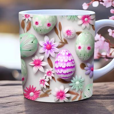3D Кролик Яйцо Счастливой Пасхи Пасхальная Керамическая Кофейная Кружка Яйцо Кролик Чайная Чашка