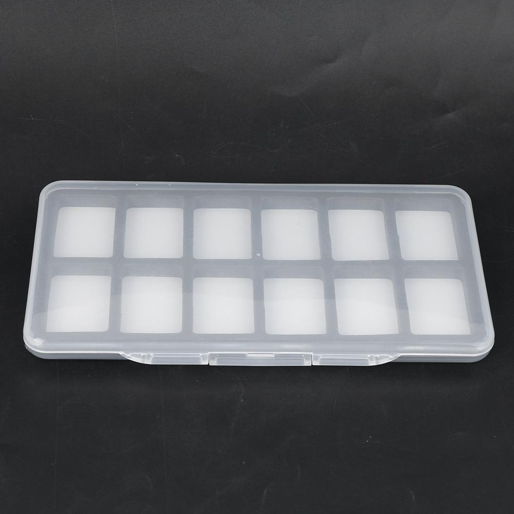 Магнитный ящик для хранения рыболовных снастей из ABS, чехол для рыболовных крючков и приманок с пенопластовым аксессуаром, 12 сеток