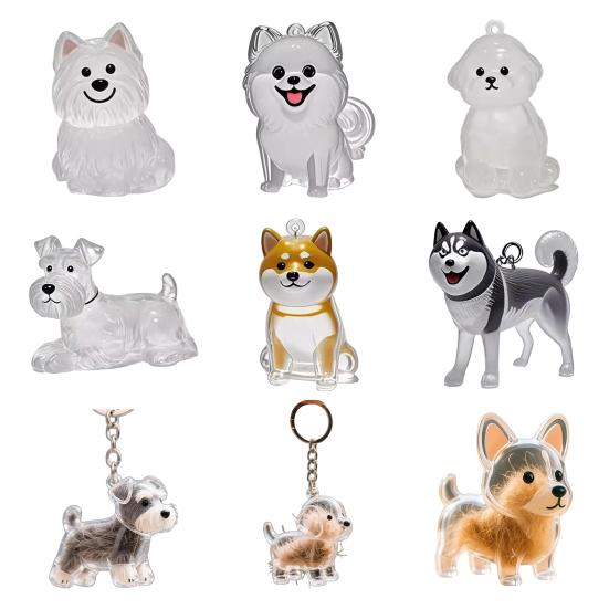 Мемориальный брелок для шерсти питомца, Бутылочка для хранения шерсти питомца, Прозрачная синтетическая смола, Гравированная баночка для памяти о питомце