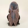 Floral Embroidery Lace Scarf Breathable Sunscreen Shawls Fashion Headscarf  Summer