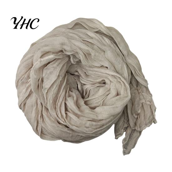 Winter Scarf Accessory Women Solid Color Pleated Long Retro Autumn Warm Soft Vintage Inspired