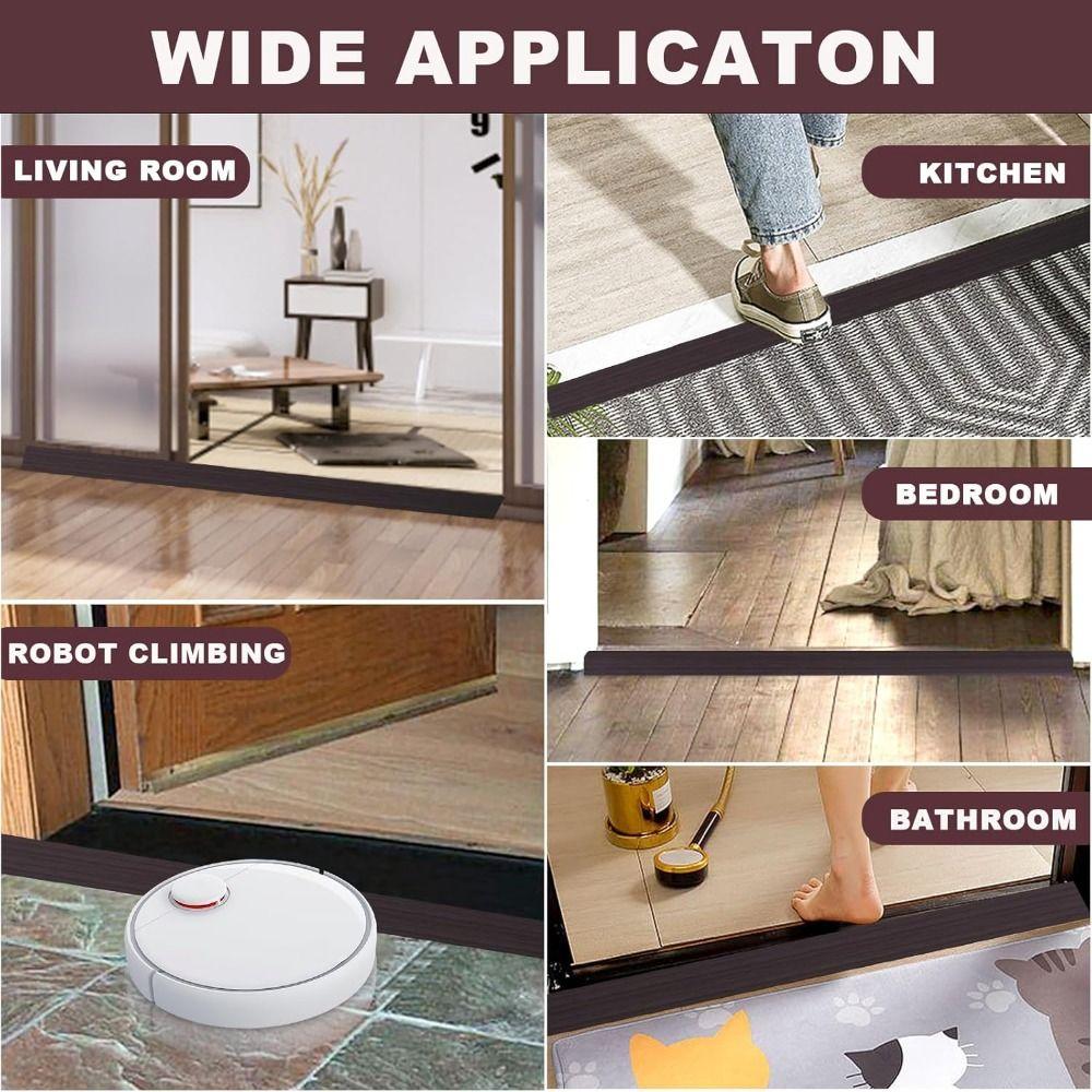 Wear-resistant Threshold Cover Carpet To Tile Edging Trim Strip Flat Button Strip  Doorway