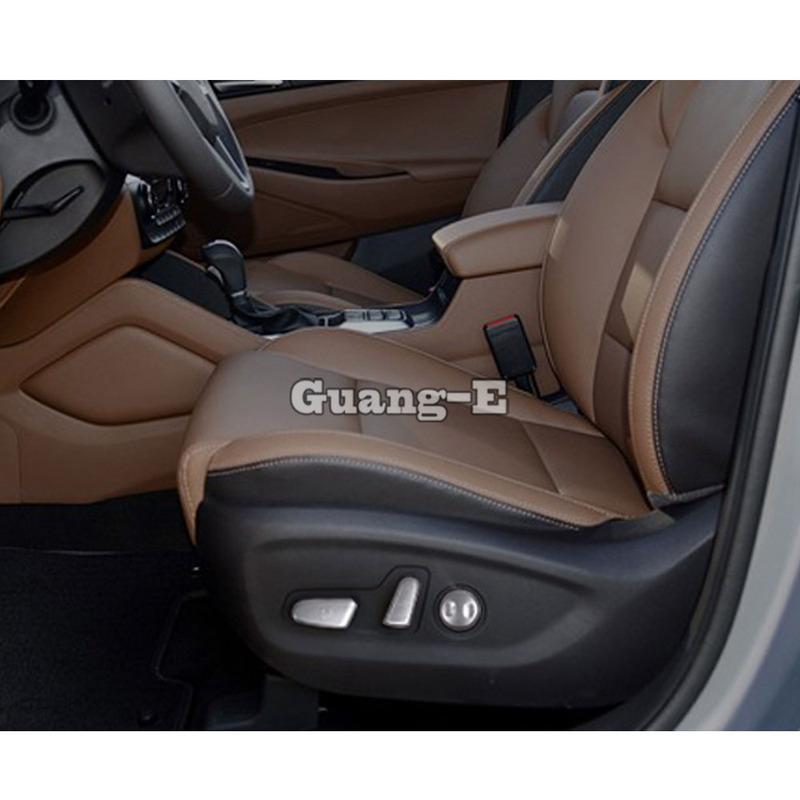 Hot Sale For Hyundai Tucson 2015 2016 2017 2018 Car Body Styling Cover ABS Seat Adjustment Knob Button Switch Trim Parts 5PCs