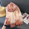 Women's Spring & Autumn Cotton-Linen Scarf: Airy Beach Shawl & Sun Protection Accessory.