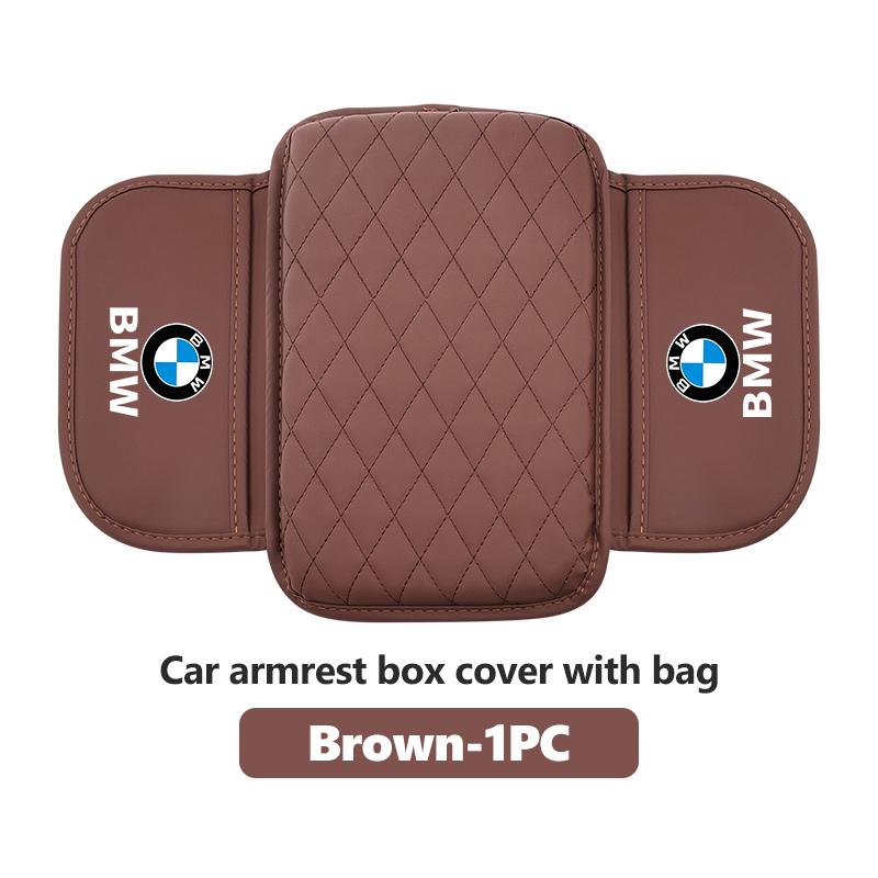 Leather Car Elbow Support Storage Box Armrest Cushion With Pocket For BMW M Performance E36 E46 E60 E90 E91 E92 E93 F30 F20