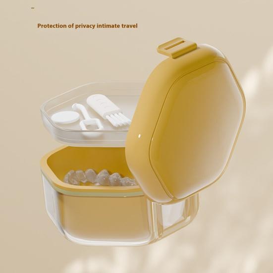 Двухслойный фиксатор, переносная ванна для замачивания зубных протезов с сетчатым фильтром, невидимая капа для зубов, держатель для контейнера для выравнивателя зубов