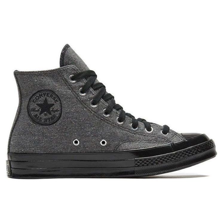 Converse Chuck 70 Удобные Модные Высокие Кеды из Канваса Унисекс Кроссовки Черные Серые 167106C