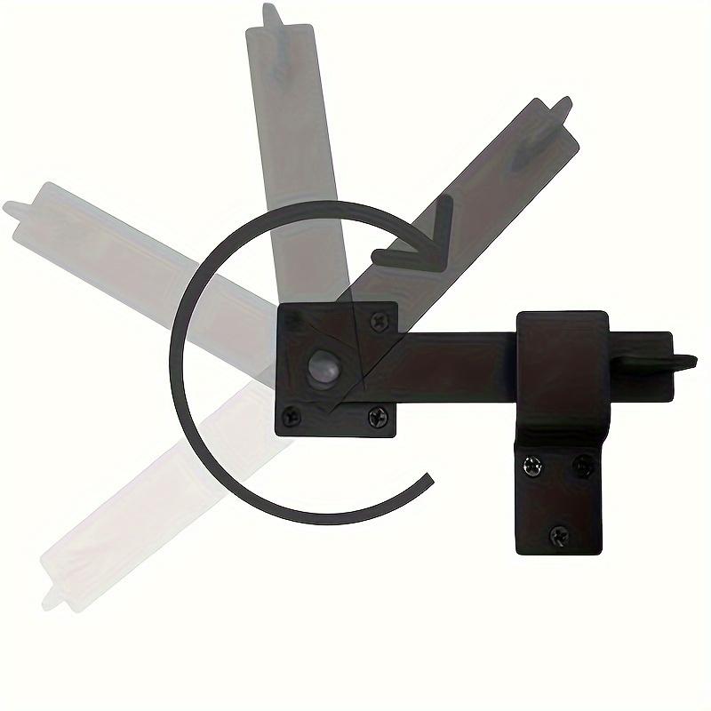 1 шт. Сверхпрочная матовая черная металлическая защелка для амбарной двери, цельная металлическая 5,5 дюймов с матовой отделкой и вращающейся ручкой для внутренних/наружных дверей из массива дерева