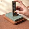 Прямоугольная чернильница из натурального камня с крышкой для каллиграфии и портативное хранилище для чернильных картриджей