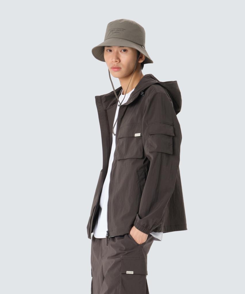 Ветровка Snowpeak Apparel Root Out с карманами (S26Mmrwb60) Шоколадно-хаки