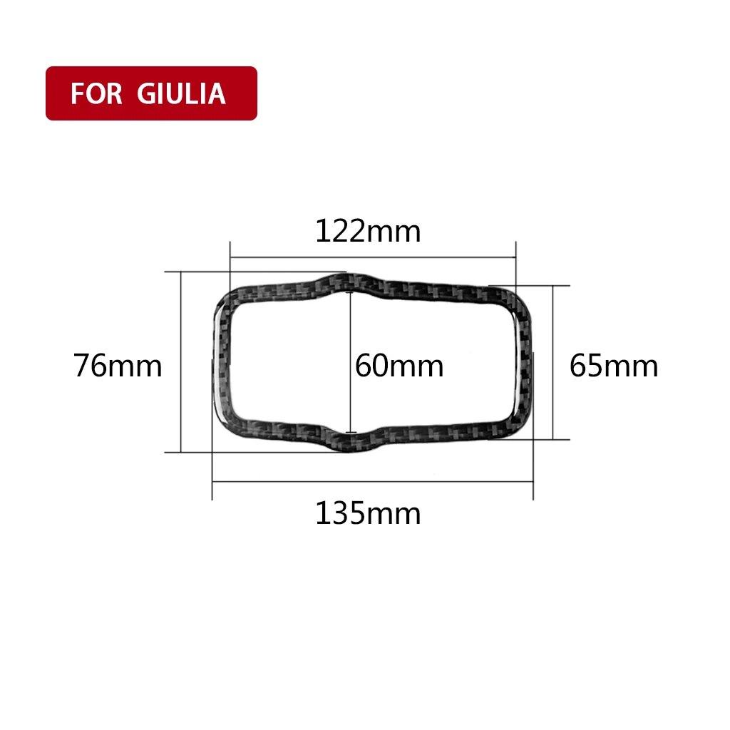 Car Headlight Switch Panel Decoration Decal Cover Trim Sticker for Alfa Romeo Giulia 2017- Carbon Fiber Auto Accessories