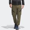 Adidas Solid Color Lace-Up Large Pocket Outdoor Cargo Pants Men Pants Rock-Olive IC7995
