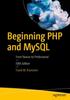 Книга Beginning PHP and MySQL : From Novice To Professional