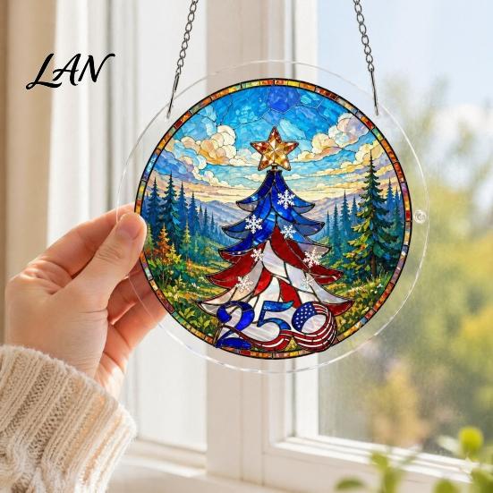Decorative Hanging Puzzle Piece Acrylic Suncatcher, Colorful Window Ornament, 7.87 Inch Sun Sunlight Pattern Wall Decor Catcher Decoration, Ideal for