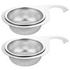 1/2 PCS Stainless Steel Colander Drain Basket Dry Wet Separation Sink Drain Strainer Basket Drain Rack for Filter Kitchen Waste