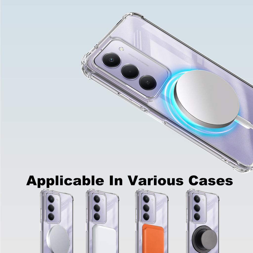 For Redmi 15 4G 5G Phone Case IMAK Shock-resistant Soft Space Magnetic Case