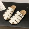 Pig Cage Shoes Hollow Bag Head Slippers Women's Outer Wear 2025 New Retro Soft-soled Lazy One-pedal Hole Shoes