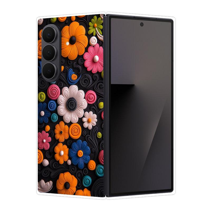 For Samsung Galaxy Z Fold 7 Pink Diamond Butterfly Transparent Soft Shell For Samsung Z Fold 7 5G Exquisite Popular Coque Case