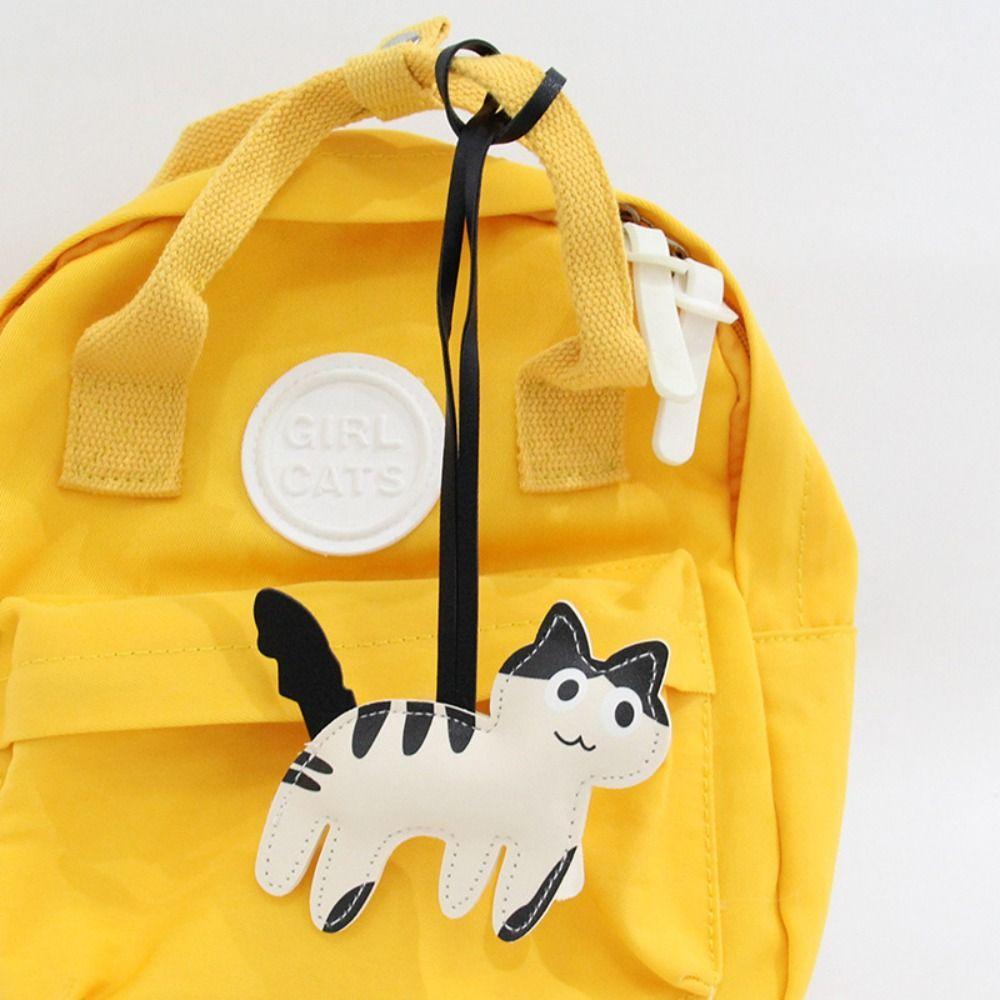 Милый щенок PU кожаный кот вешалка PU кожаная сумка кулон модный мультяшный брелок для мужчин