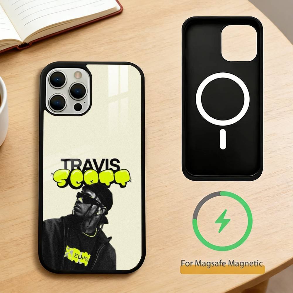 Чехол для телефона Travis S-Scott Для iPhone 14,16,15,13,17,12,Plus,Pro,Max Магнитный Для Magsafe Матовый Чехол