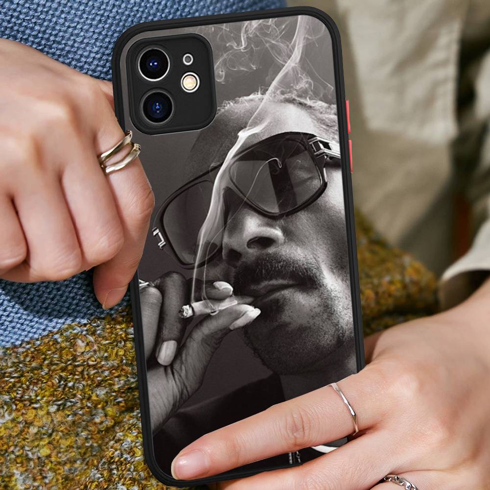 Чехол для телефона S-Snoop Singer Dogg для iPhone 13 12 X XS MAX Pro Max 16 15 11 14 Pro Max Ударопрочный матовый чехол