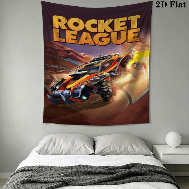 Rocket League Wall Tapestry Aesthetic Wall Hanging Printed Fabric Blanket Decorative Tapestries for Bedroom Living Room Home Decor