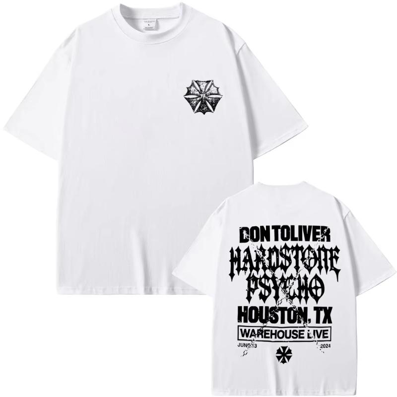 Rapper Don Toliver Hardstone Psycho Album Graphic T Shirt Unisex Hip Hop Oversized Gothic Tshirt Unisexs Vintage Punk Rock Tshirt