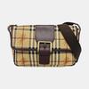 [Pre-Owned] House Logo Shoulder Strap Flap Closure Canvas And Leather Crossbody Bag - Good #XDY020