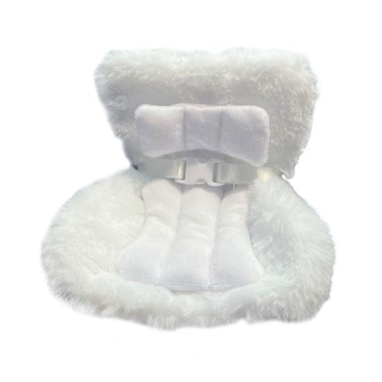 Car Safety Seat for Dolls Decorative Sofa Seat with Furry Cushion And Headrest for Car Air Vents Decor To Display Doll Toy