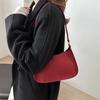 Yogodlns Модная Текстурная Красная Сумка Женская Новая Замшевая Сумка На Одно Плечо Маленькая Однотонная Сумка Хобо На Молнии Подмышками