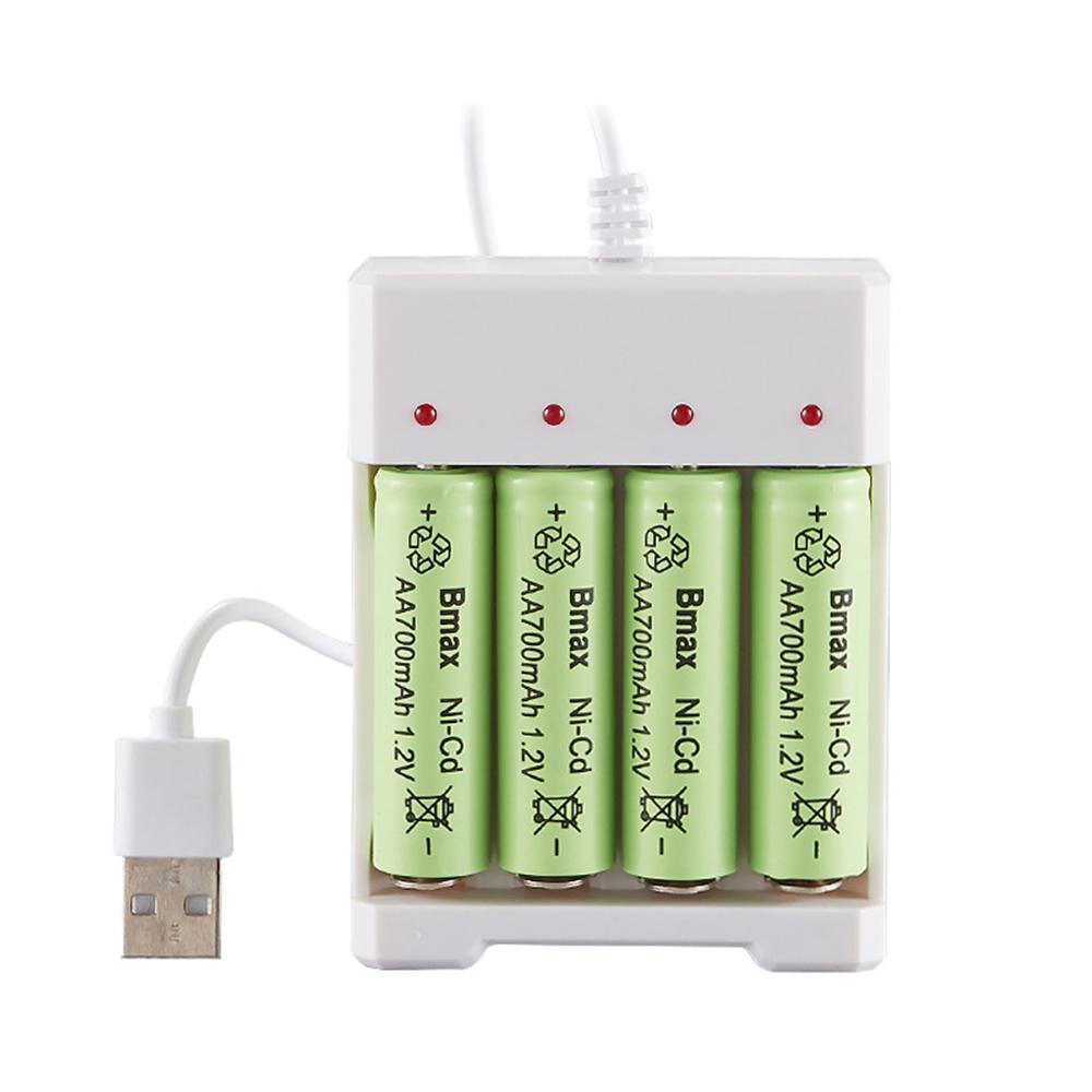 Universal 4 Slot Rechargeable Battery Charger USB Plug DC5V 1A 1.2V