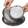Титановая очистительная тарелка Походная посуда Легкая Штабелируемая Походный поднос Защита от падений Креативная домашняя тарелка