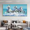 Большой размер Ретро бегущие лошади группа галопирующая холст картина настенное искусство животные настенные панно для украшения гостиной Cuadros