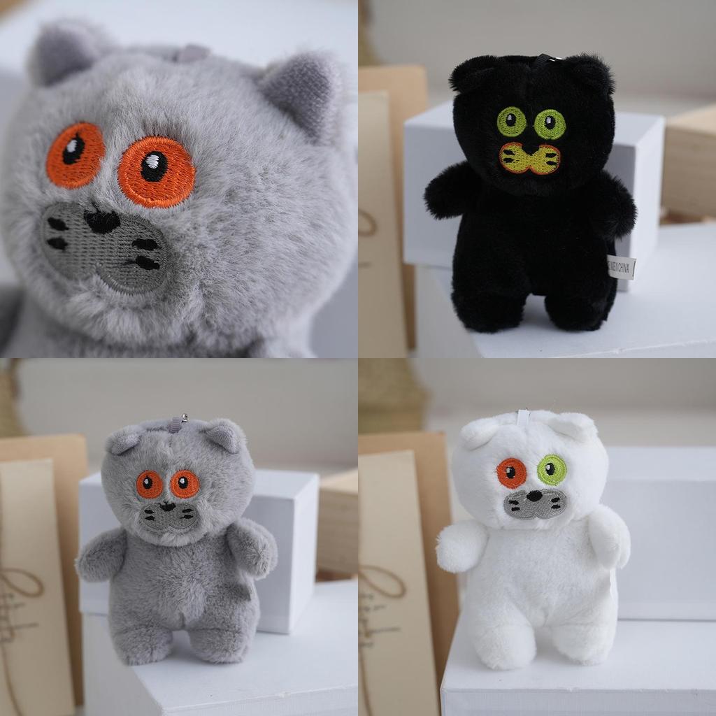 Очаровательная плюшевая кукла-кошка, мягкая, набитая полипропиленовым хлопком, милый подарок, подушка