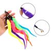 Colorful Teasing Playing plush cat teaser caterpillar Cat Funny Wand Pet toy