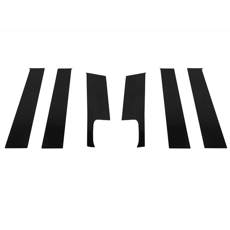 Car Window Middle Center Pillar Decoration Cover Stickers For Jeep Compass 2008 2009 2010 2011 2012-2016 Exterior