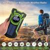 AM/FM/SW Bluetooth-динамик IP65 Водонепроницаемый пылезащитный портативный радиоприемник с ручным генератором Динамо-фонарик Солнечное радио
