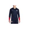 Мужская куртка-бомбер с капюшоном USMNT Strike Dri-FIT Color Block с принтом логотипа-буквы Obsidian FJ2312-452