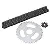 T8F Front Sprocket and Rear Sprocket Chain Set Steel Material Durable High Power Transfer
